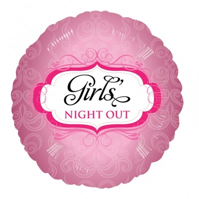 Girls night out rosa folieballong - 46 cm