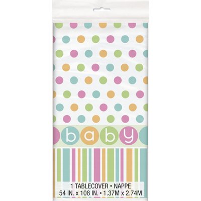 Bordsduk - Baby shower pastel