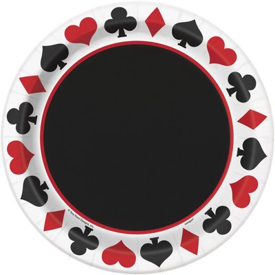 Tallrikar - Casinofest 23 cm 8 st