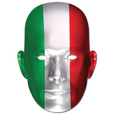Ansiktsmask italienska flaggan
