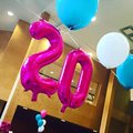 Under Drivhusets 20-års-jubileum gjorde ballonger från Zingland succé! Sifferballonger - Rosa folie - 41 cm