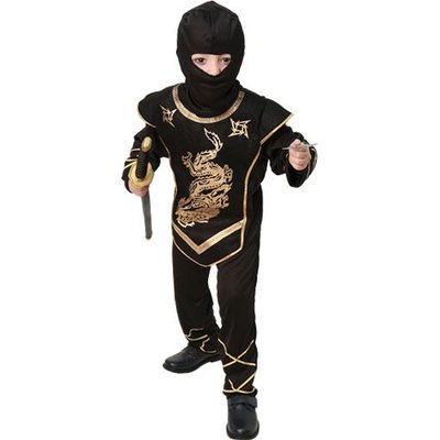 Ninja maskeraddrkt barn
