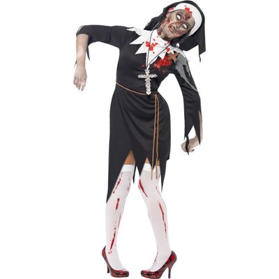 Zombie nunna maskeraddrkt