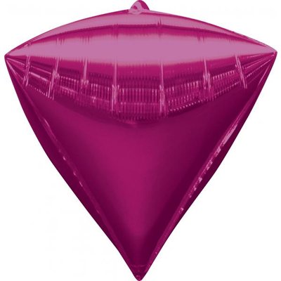 Folieballong - Diamant Rosa