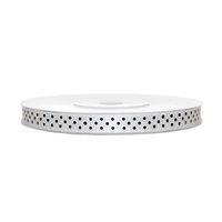 Satinband med vita prickar - Flera olika färger 6 mm x 25 m Satinband med vita prickar - Flera olika färger 6 mm x 25 m
