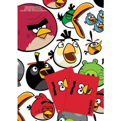Angry Birds presentpapper & etiketter
