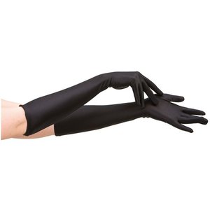 Svarta långa handskar
