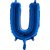 Bokstavsballong - U Blå 35 cm