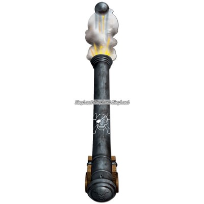 Pirat kanon pappersfigur - 1,8 m