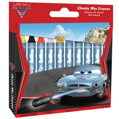 Disney Bilar kraftiga kritor - 10 st