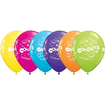 Studenthatt ballonger - 28 cm latex - 6 st