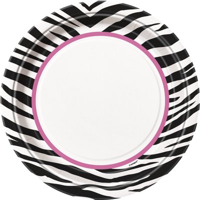 Tallrikar - Zebra - 23 cm 8 st