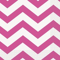 Chevron servetter - Rosa 16 st