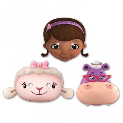 Doc McStuffins ansiktsmaskar i papper - 6 st