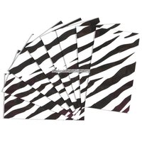 Presentpapper med svart zebramönster - 8 ark Presentpapper med svart zebramönster - 8 ark