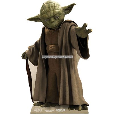 Yoda pappfigur - 76cm