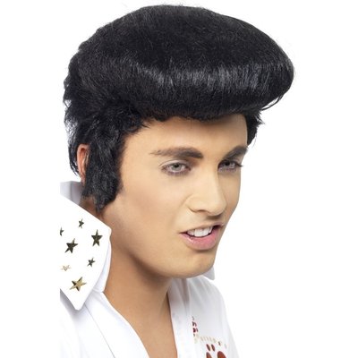 Elvis Deluxe peruk, svart