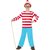 Wheres Wally barn maskeraddräkt - Ålder 4-6 år