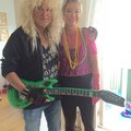 Peruk hårdrock blond Peruk hårdrock blond