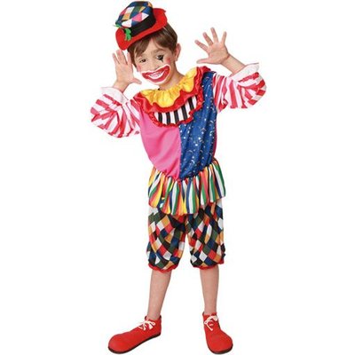 Clownpojke maskeraddrkt fr barn