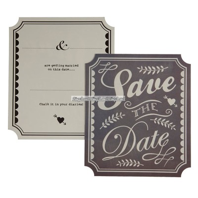 Save the date-kort med engelsk text - 10 st