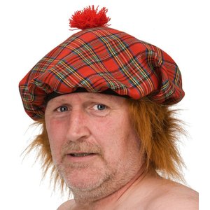 Skotsk basker med hår