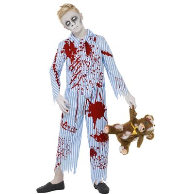 Zombie-pojke i pyjamas maskeraddrkt