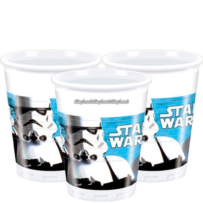 Stjrnornas krig / Star Wars plastmuggar 180ml - 8 st