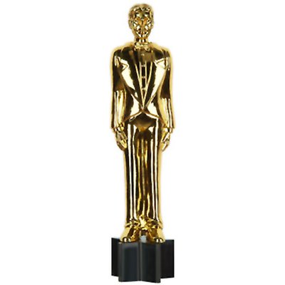 Oscarsgalan prisstatuett man - pappfigur - 0,9 m