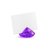 Placeringskorthållare diamant - Plommonfärgad 40 mm 10 st