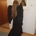 Änglavingar med fjädrar, svart Änglavingar med fjädrar, svart