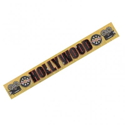 Hollywood banderoll - glittrig och fransig 3 m