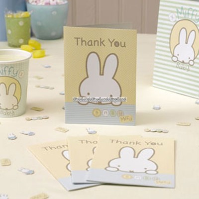 Baby Miffy tackkort - 10 st