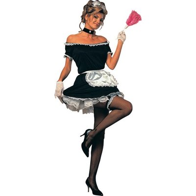 French Maid maskeraddrkt