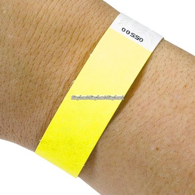 Neongula armband - 500 st