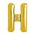 Bokstaven H-ballong guldfärgad - av folie 41 cm