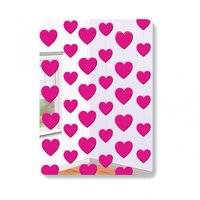 Dekoration på snöre Rosa hjärtan 2,1m - 6 st Dekoration på snöre Rosa hjärtan 2,1m - 6 st