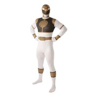 White Ranger second skin maskeraddrkt - Vuxen