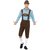 Oktoberfest man maskeraddräkt - Blå/brun - Medium