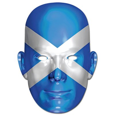 Ansiktsmask skotska flaggan