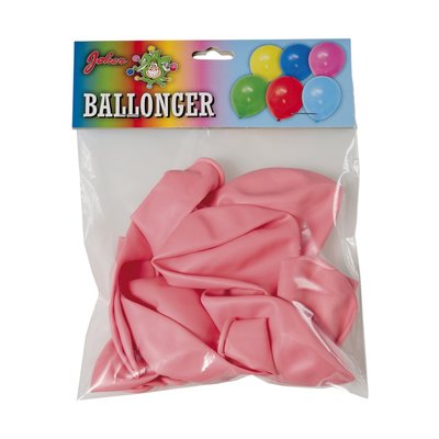 Rosa ballonger 10-pack