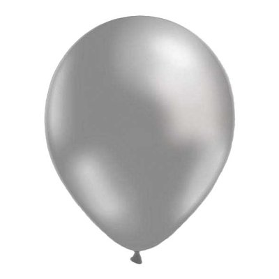 Latexballonger - Metallic Silver