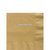 Guldfärgade 3-lagers kaffeservetter 25 cm - 125 st