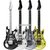 Uppblsbar rock gitarr - 106cm