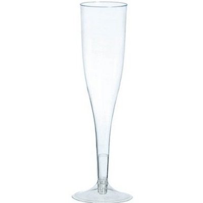 Transparenta champagneglas i plast 162ml - 20 st