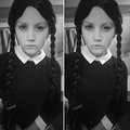 Jag som Wednesday Addams p Halloweenparty :)