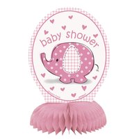 Bordsdekorationer - Baby shower rosa 4 st