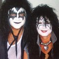 Hej! Det är jag och min man utklädda till två medlemmar i Kiss.