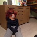 En välkommen hem överraskning Chucky mask