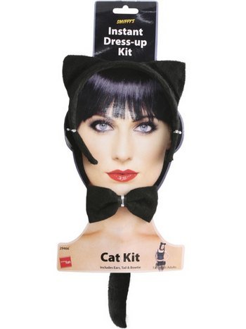 Katt set - Öron, fluga u0026 svans
